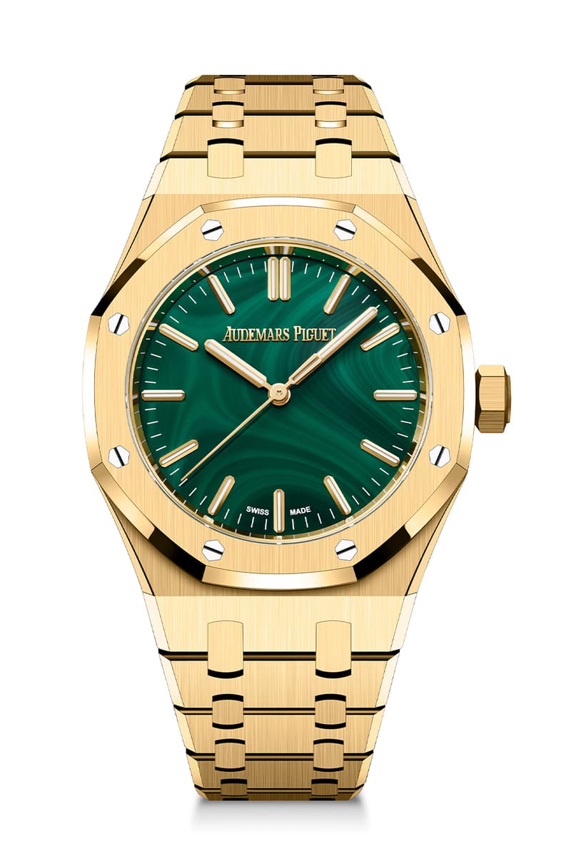 Wrist Check: Bad Bunny Flashes Rare Audemars Piguet Royal Oak With Malachite Dial at Super Bowl LX 18-carat yellow gold 37 mm 15553BA.OO.1356BA.04