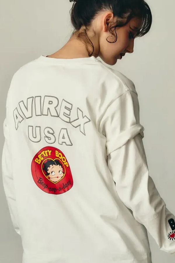 AVIREX and Betty Boop Collaboration Playful Military-Inspired Collection release info 