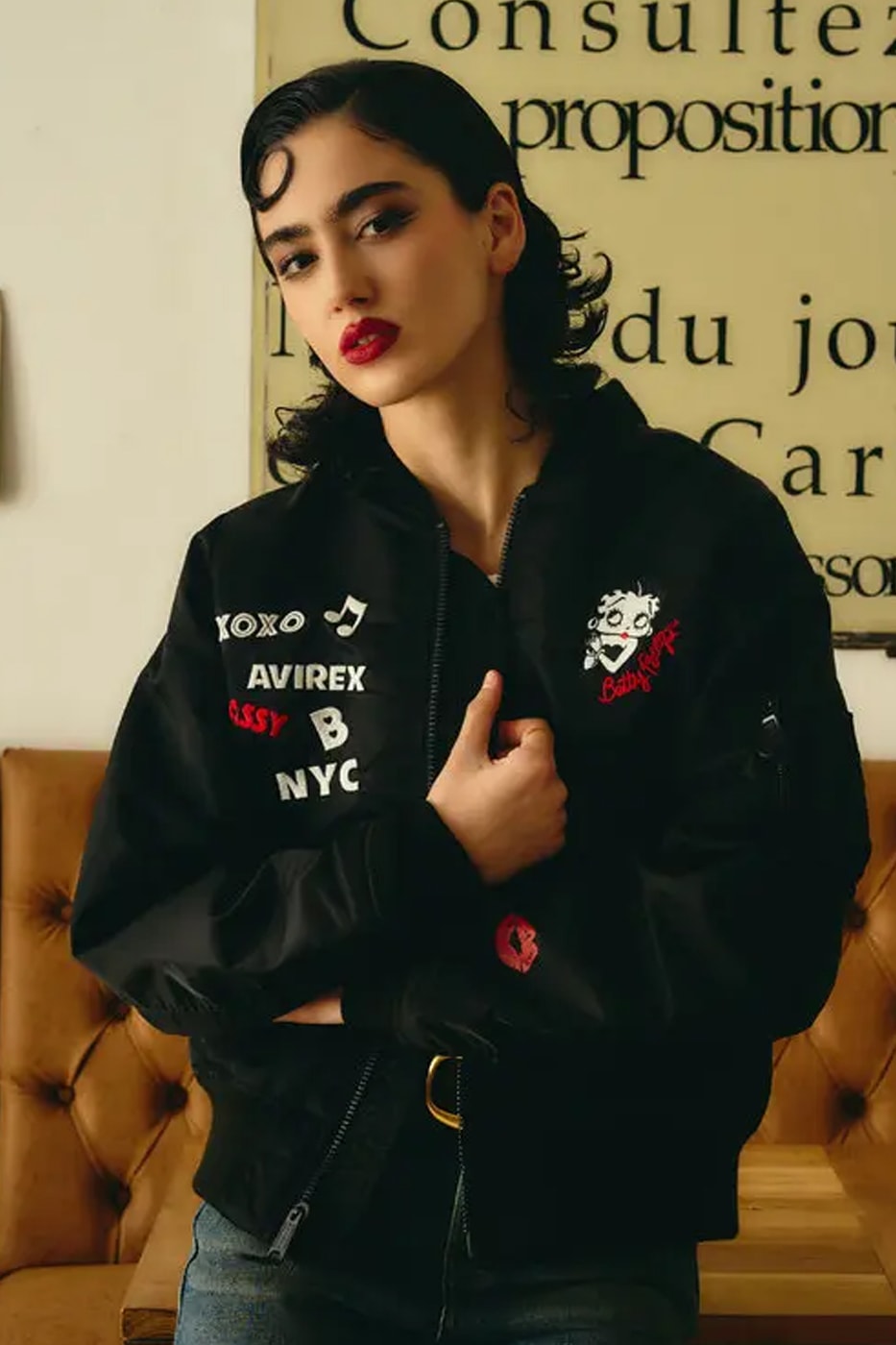 AVIREX and Betty Boop Collaboration Playful Military-Inspired Collection release info 