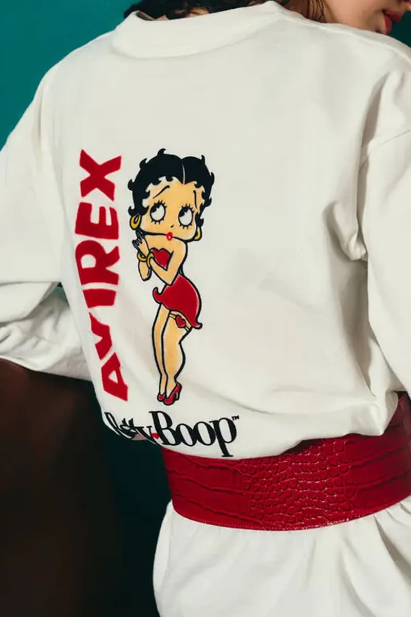 AVIREX and Betty Boop Collaboration Playful Military-Inspired Collection release info 