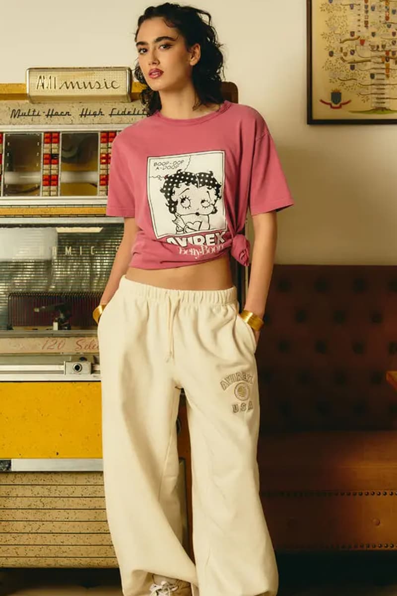 AVIREX and Betty Boop Collaboration Playful Military-Inspired Collection release info 