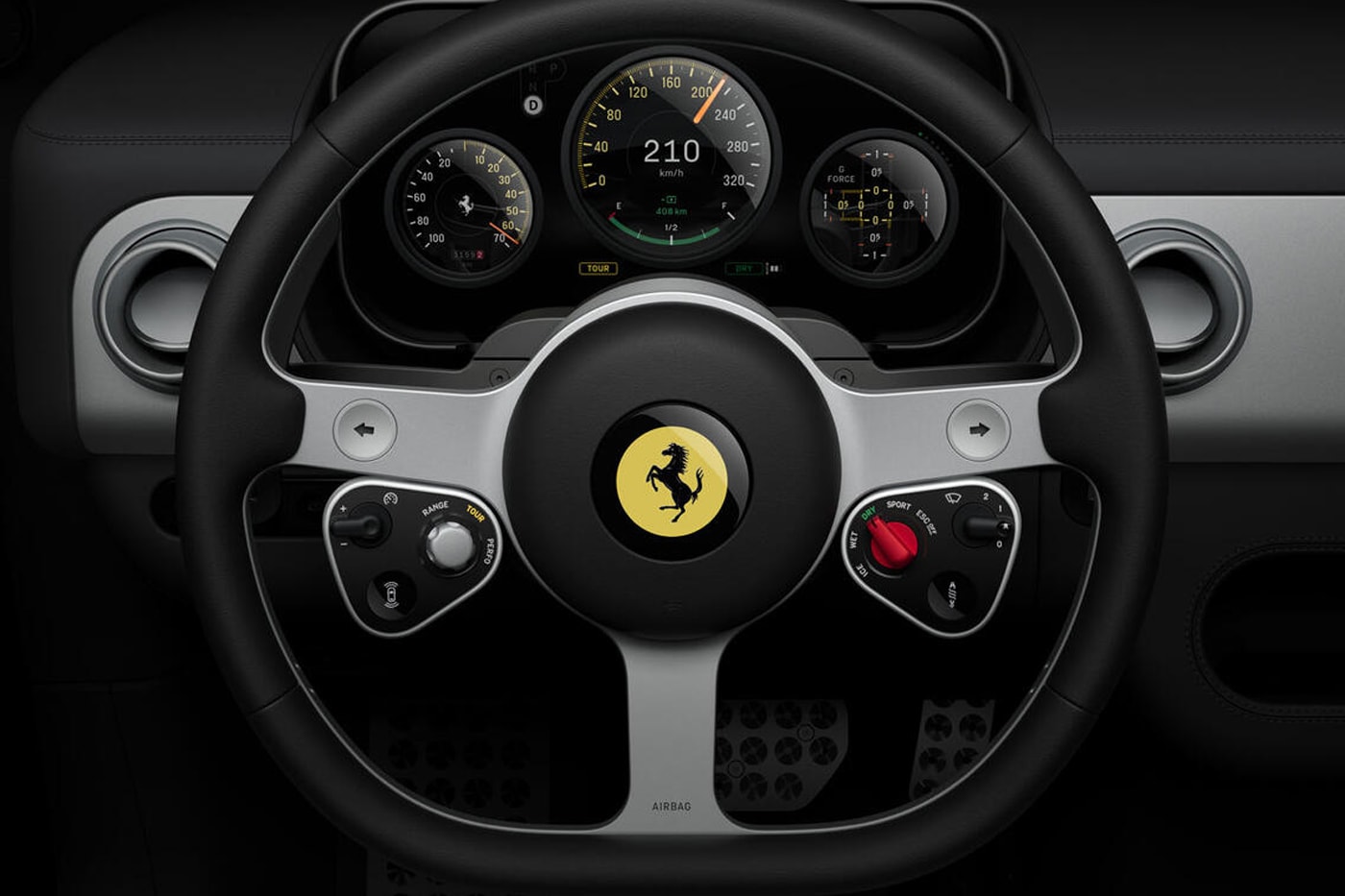 Ferrari Luce interior by Jony Ive