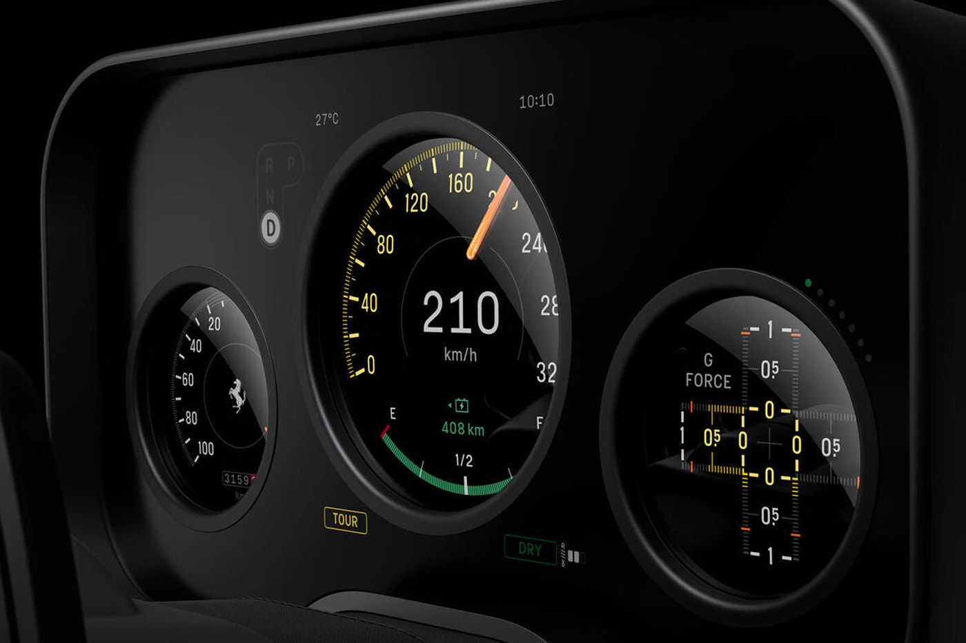 Ferrari Luce dashboard