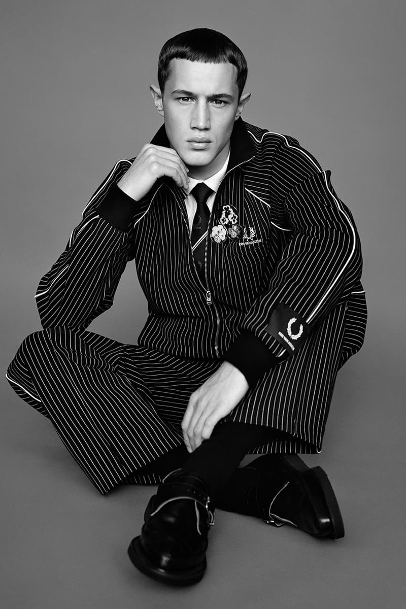 Kris Van Assche Reinvents the "Uniform of Youth" in Debut Fred Perry Collaboration lookbooks dior homme berluit british belgian designer