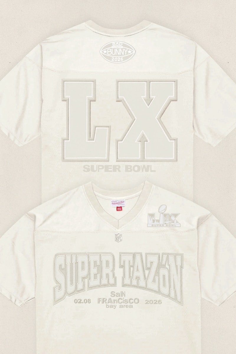 Bad Bunny Mitchell Ness Super Bowl halftime show Inspired Super Tazón Legacy Jersey Release info