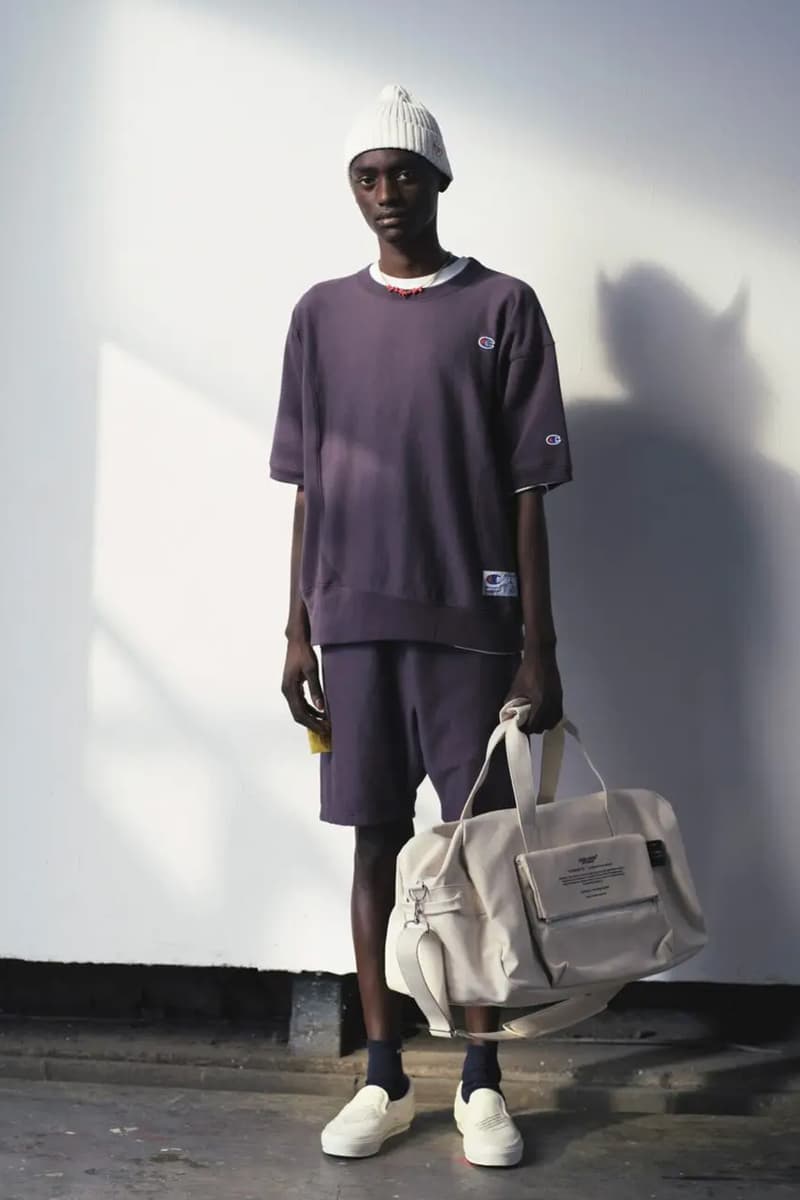 Champion and UNDERCOVER Reunite for Elevated SS26 Capsule collaboration spring summer 2026 sweatpants sweaters comfy