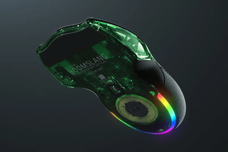 Razer Is Relaunching Its First-Ever Gaming Mouse Boomslang For $1,337 USD leet gaming steelseries limited-edition