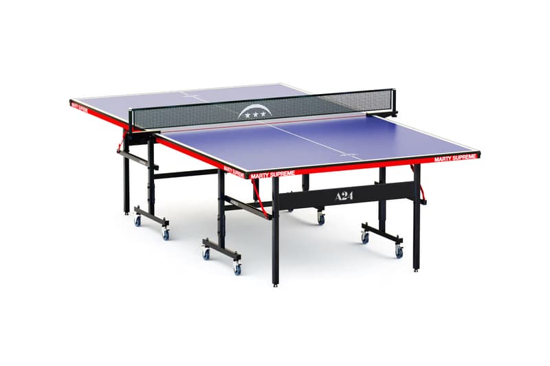 A24 Marty Supreme JOOLA Table Tennis Kit Table Release Info