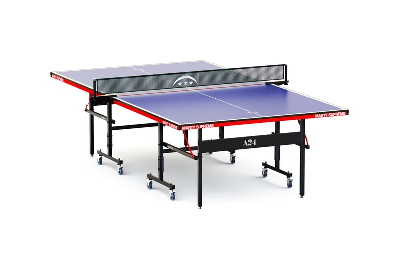 A24 Marty Supreme JOOLA Table Tennis Kit Table Release Info