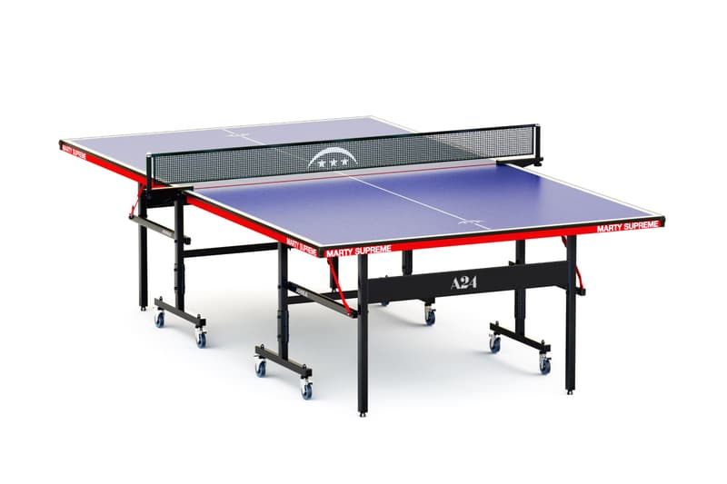 A24 Marty Supreme JOOLA Table Tennis Kit Table Release Info
