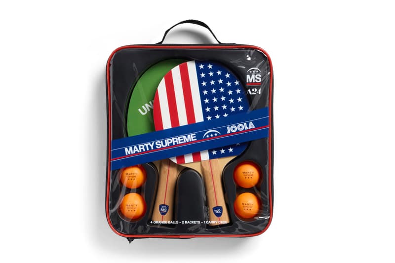 A24 Marty Supreme JOOLA Table Tennis Kit Table Release Info