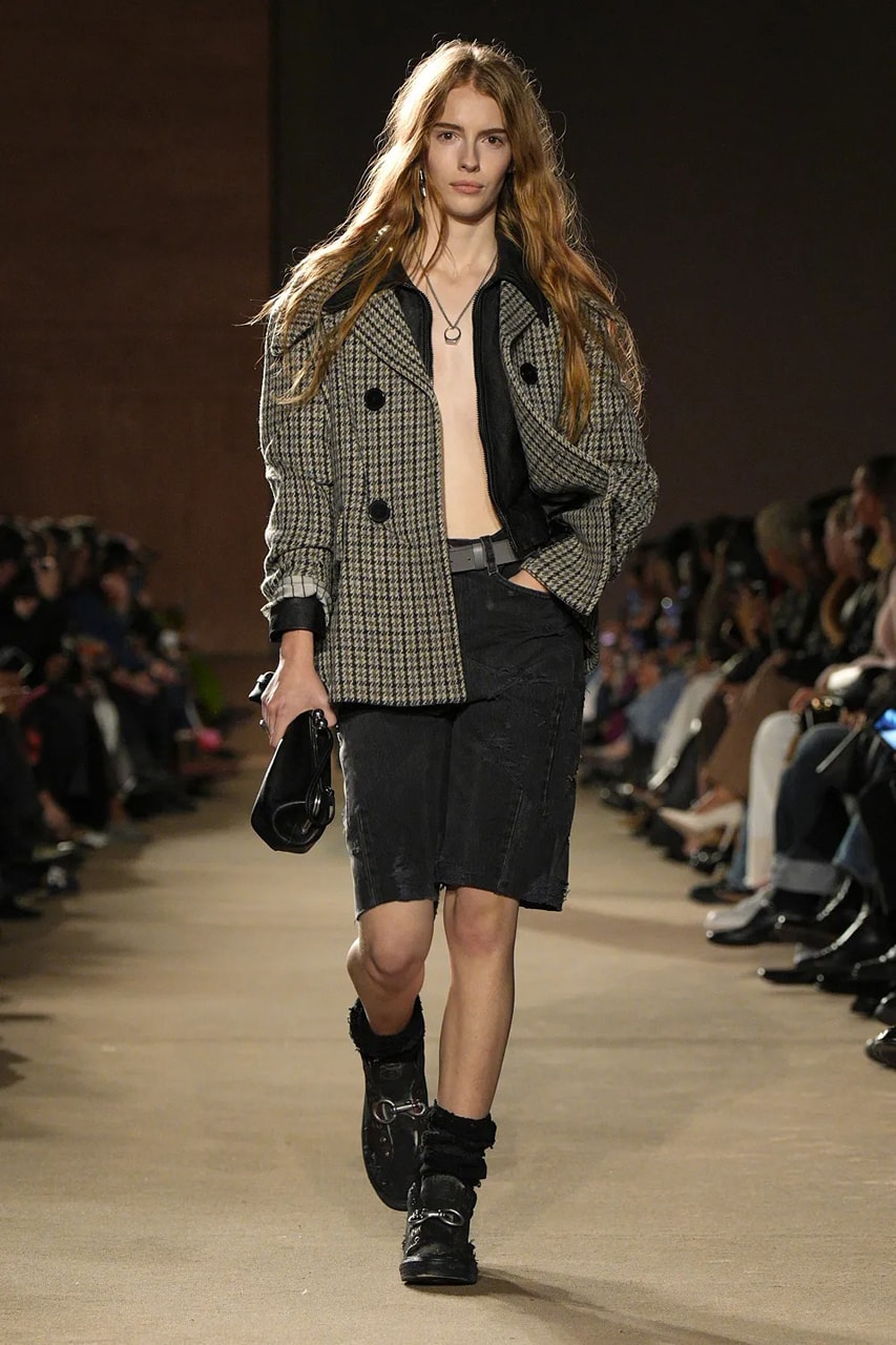 Coach FW26 Embraces an Emo Renaissance With "Black Parade" Tailoring see now buy now model