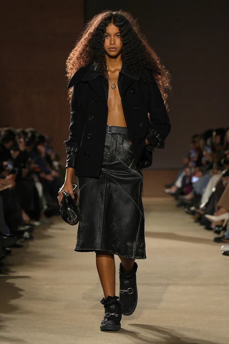 Coach FW26 Embraces an Emo Renaissance With "Black Parade" Tailoring see now buy now model
