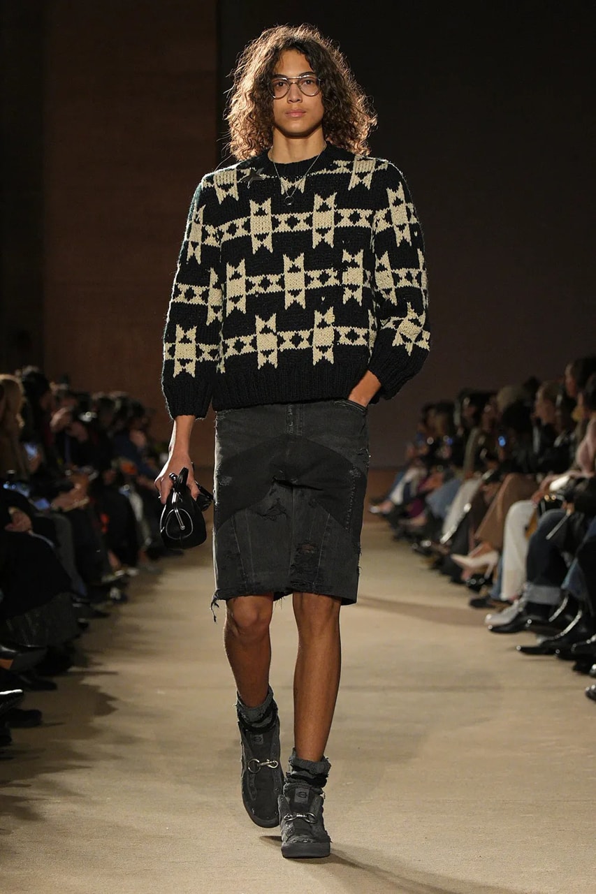 Coach FW26 Embraces an Emo Renaissance With "Black Parade" Tailoring see now buy now model