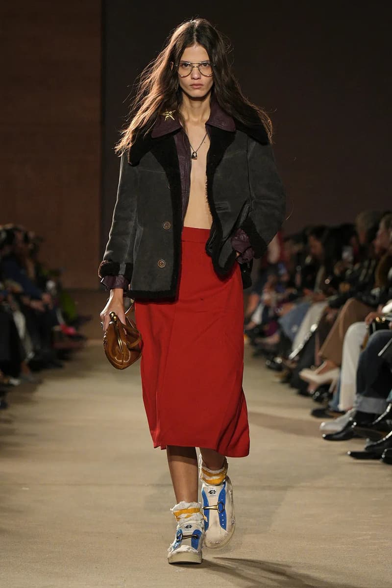 Coach FW26 Embraces an Emo Renaissance With "Black Parade" Tailoring see now buy now model