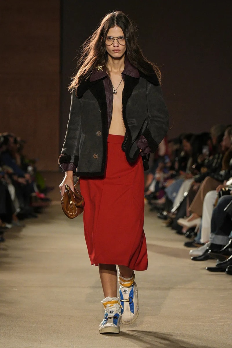 Coach FW26 Embraces an Emo Renaissance With "Black Parade" Tailoring see now buy now model