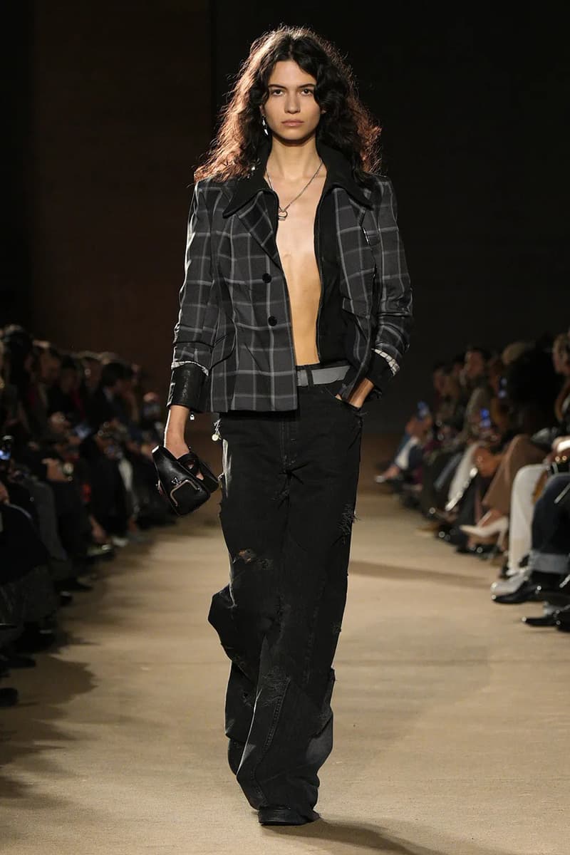 Coach FW26 Embraces an Emo Renaissance With "Black Parade" Tailoring see now buy now model