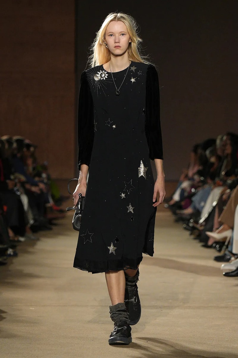 Coach FW26 Embraces an Emo Renaissance With "Black Parade" Tailoring see now buy now model
