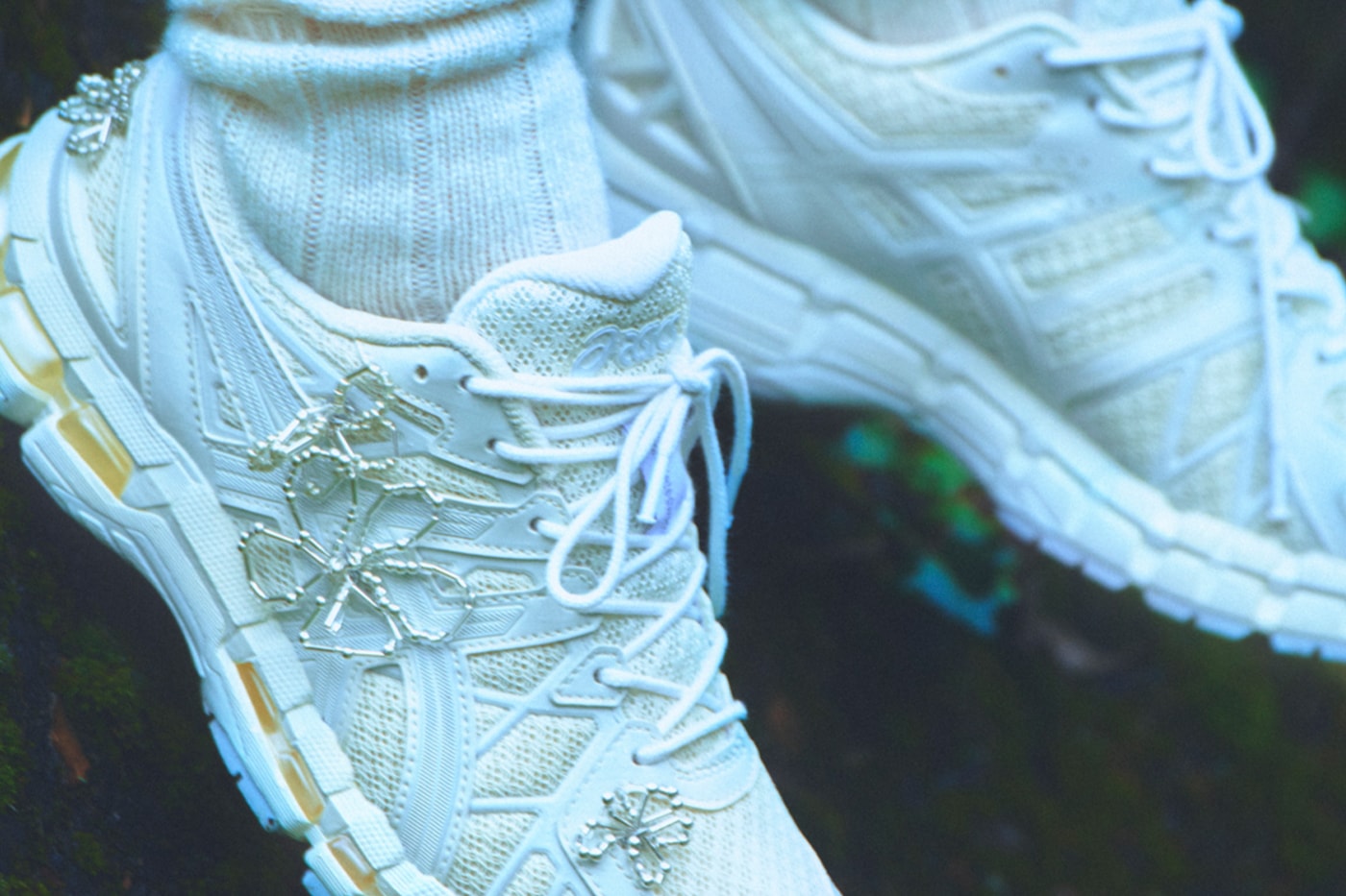 ASICS and Completedworks Reimagine the GEL-KAYANO 20 as Wearable Art collaboration release info sneakers london based jewellery designer
