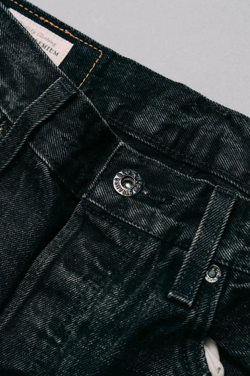 Levi's and EDIFICE Present Bespoke 501 "Big E" in Deep Black denim selvedge bespoke black jeans