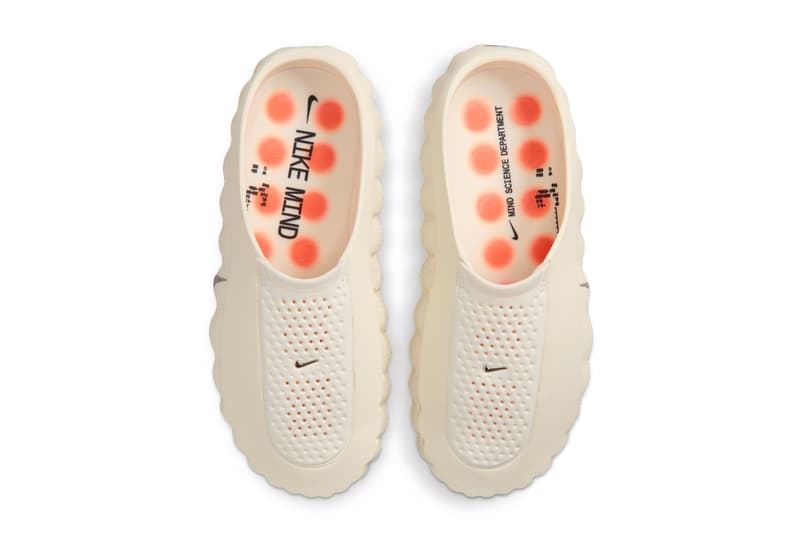 Official Look at the Nike Mind 001 "Sail" HQ4309-100 Sail/Hyper Crimson-Black-Chrome