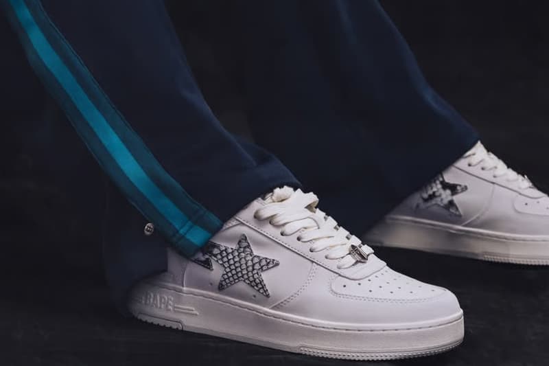 Don C and BAPE Drop Snakeskin STAs and Retro Court Gear for NBA All-Star Weekend apparel hat hoodies a bathing ape basketball just don