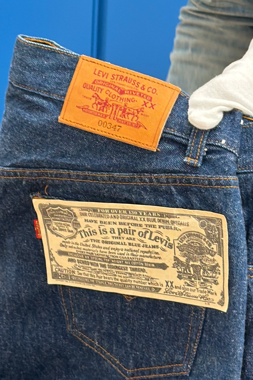 Step Inside the Levi's Archives tour Olympic Team Trucker Jacket for Mark Schultz (1984) Levi's SilverTab Loose Jeans by Ben Ramirez (1990s) Air Jordan 1 Mid Levi's 23/501 Denim Pack (2007) Albert Einstein's Levi Strauss Cossac Jacket