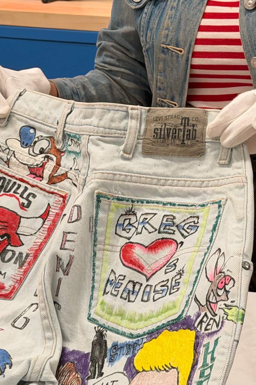 Step Inside the Levi's Archives tour Olympic Team Trucker Jacket for Mark Schultz (1984) Levi's SilverTab Loose Jeans by Ben Ramirez (1990s) Air Jordan 1 Mid Levi's 23/501 Denim Pack (2007) Albert Einstein's Levi Strauss Cossac Jacket