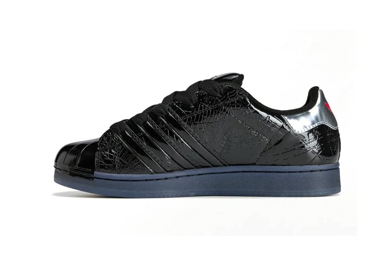 Sp5der adidas Superstar "Black" Core Black/Silver Metallic KJ7021 young thug collaboration