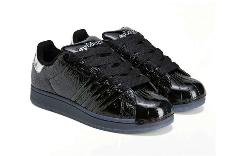 Sp5der adidas Superstar "Black" Core Black/Silver Metallic KJ7021 young thug collaboration