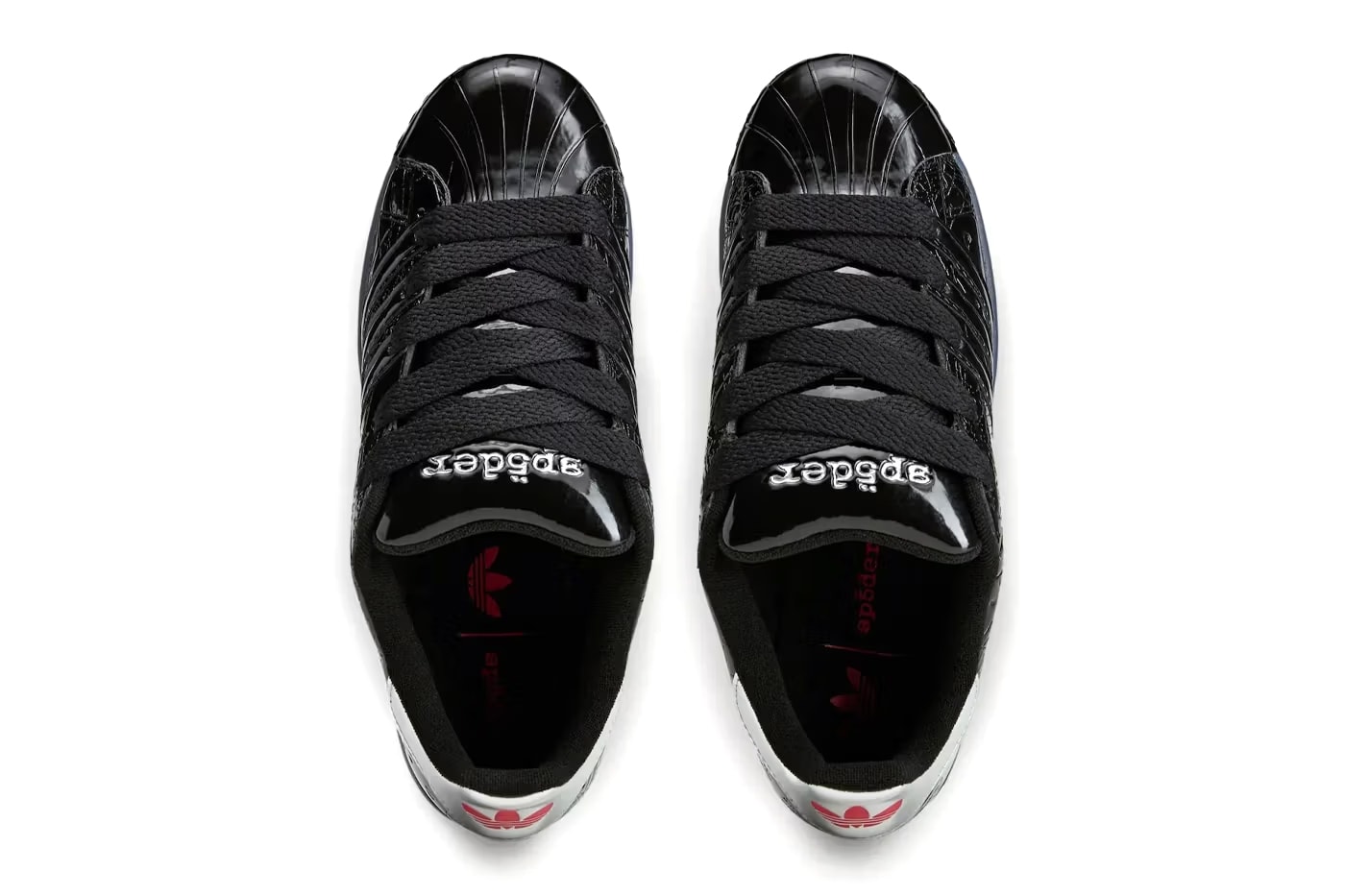 Sp5der adidas Superstar "Black" Core Black/Silver Metallic KJ7021 young thug collaboration