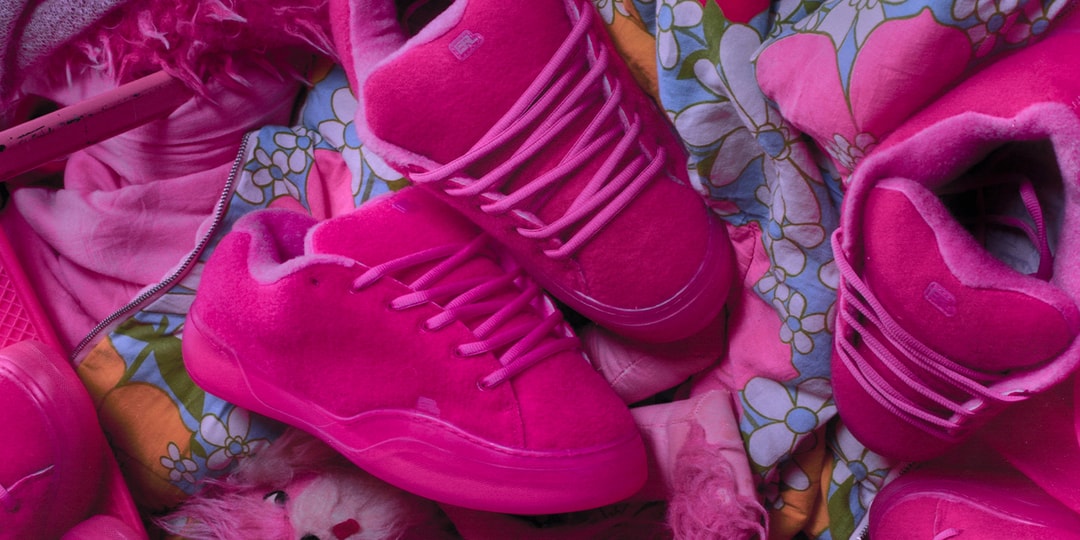 ERL Drops "Bubblegum Vamp" Sneaker in Neon Pink Felt