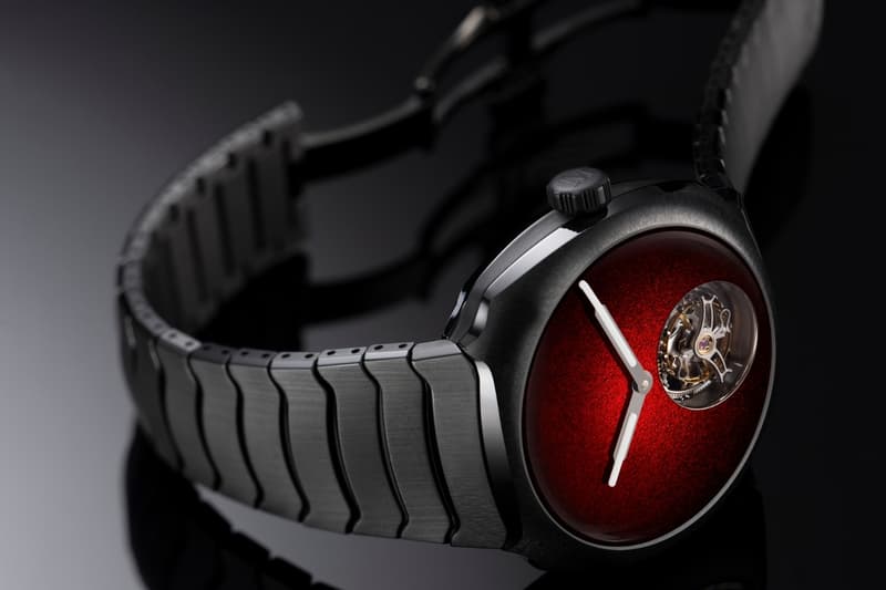 H. Moser & Cie. Streamliner Tourbillon Concept Ceramic Red Fumé Dial  ref. 6805‑2100 HMC 805 automatic caliber Release Info