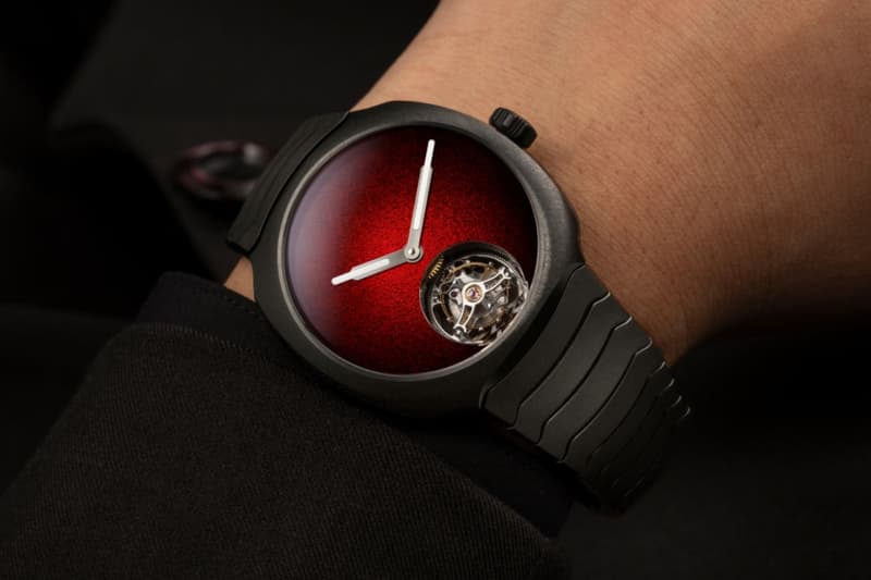 H. Moser & Cie. Streamliner Tourbillon Concept Ceramic Red Fumé Dial  ref. 6805‑2100 HMC 805 automatic caliber Release Info