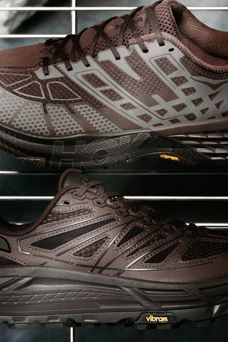 HOKA Stealth/Tech Speedgoat 2 1171891-CNW Mafate Speed 2 1171910-WNTC “Walnut/Cast Iron”Japan Exclusive Colorway Release Info