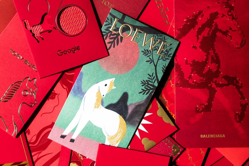 Luxury red packet collections from Hermès, Louis Vuitton, Gucci, and other heritage brands for Year of the Fire Horse 2026