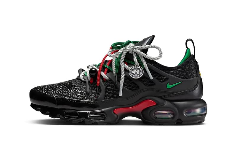 HOMECOMING Festival Celebrates African Culture With Two Bold Nike Air Max Plus Designs release info Black/University Red-Court Green, Safety Orange/Black-Bright Mandarin IM4960-001, IM4960-800