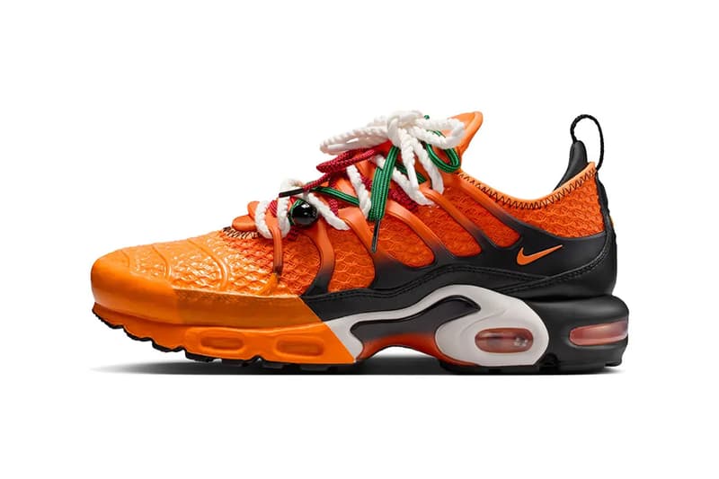 HOMECOMING Festival Celebrates African Culture With Two Bold Nike Air Max Plus Designs release info Black/University Red-Court Green, Safety Orange/Black-Bright Mandarin IM4960-001, IM4960-800