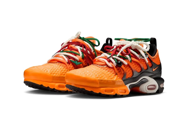 HOMECOMING Festival Celebrates African Culture With Two Bold Nike Air Max Plus Designs release info Black/University Red-Court Green, Safety Orange/Black-Bright Mandarin IM4960-001, IM4960-800