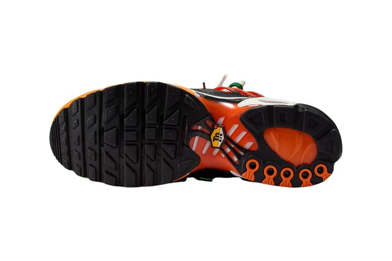 HOMECOMING Festival Celebrates African Culture With Two Bold Nike Air Max Plus Designs release info Black/University Red-Court Green, Safety Orange/Black-Bright Mandarin IM4960-001, IM4960-800
