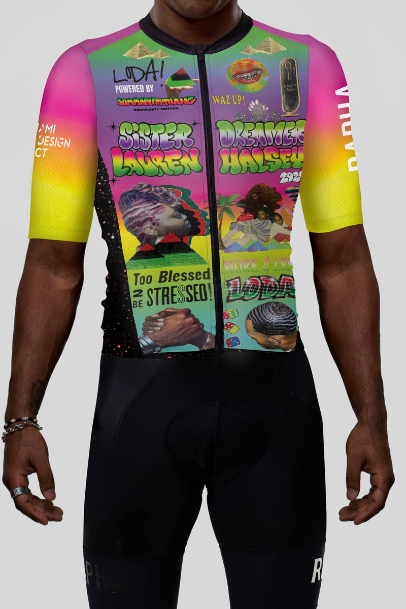 lauren halsey rapha jersey dolphins cancer challenge collaboration fashion art contemporary artwork