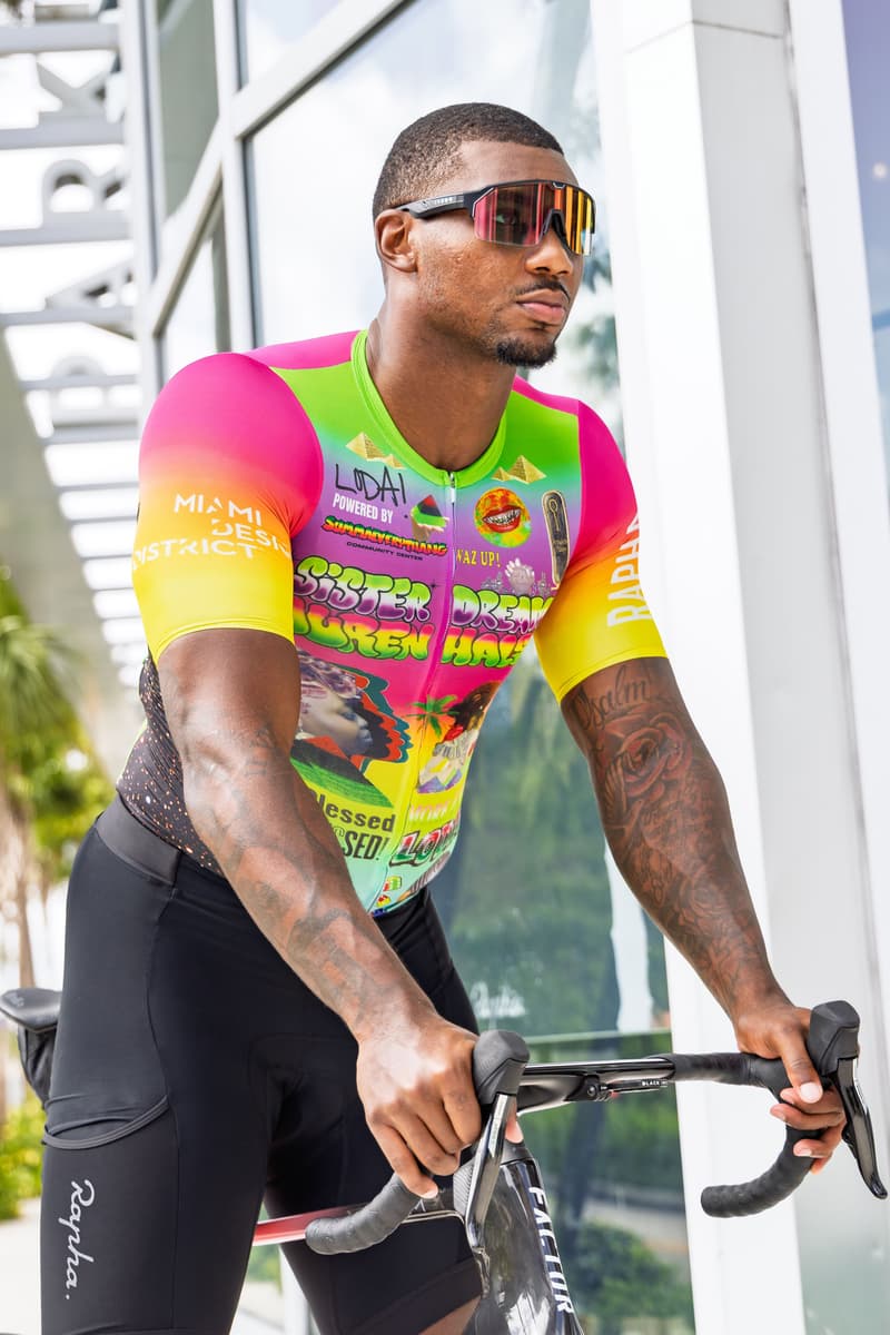 lauren halsey rapha jersey dolphins cancer challenge collaboration fashion art contemporary artwork