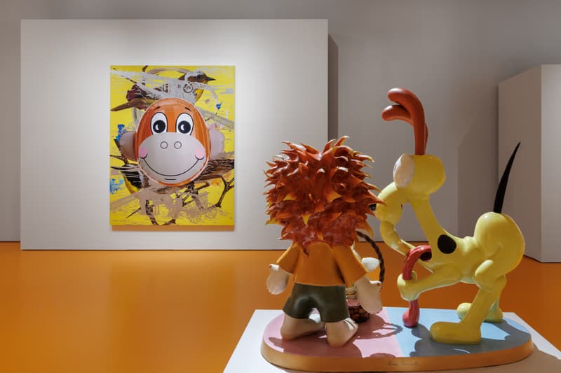 espace louis vuitton osaka jeff koons artworks sculptures paintings 