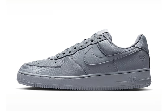 Official Look at the Kobe Bryant x Nike Air Force 1 Low "Cool Grey"