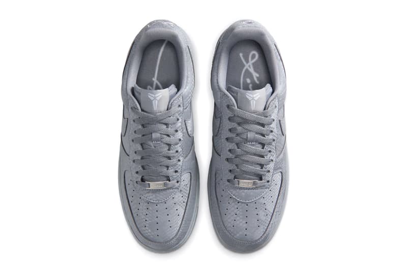 Kobe Bryant Nike Air Force 1 Low "Cool Grey" official look cool grey wolf grey IB0018-004