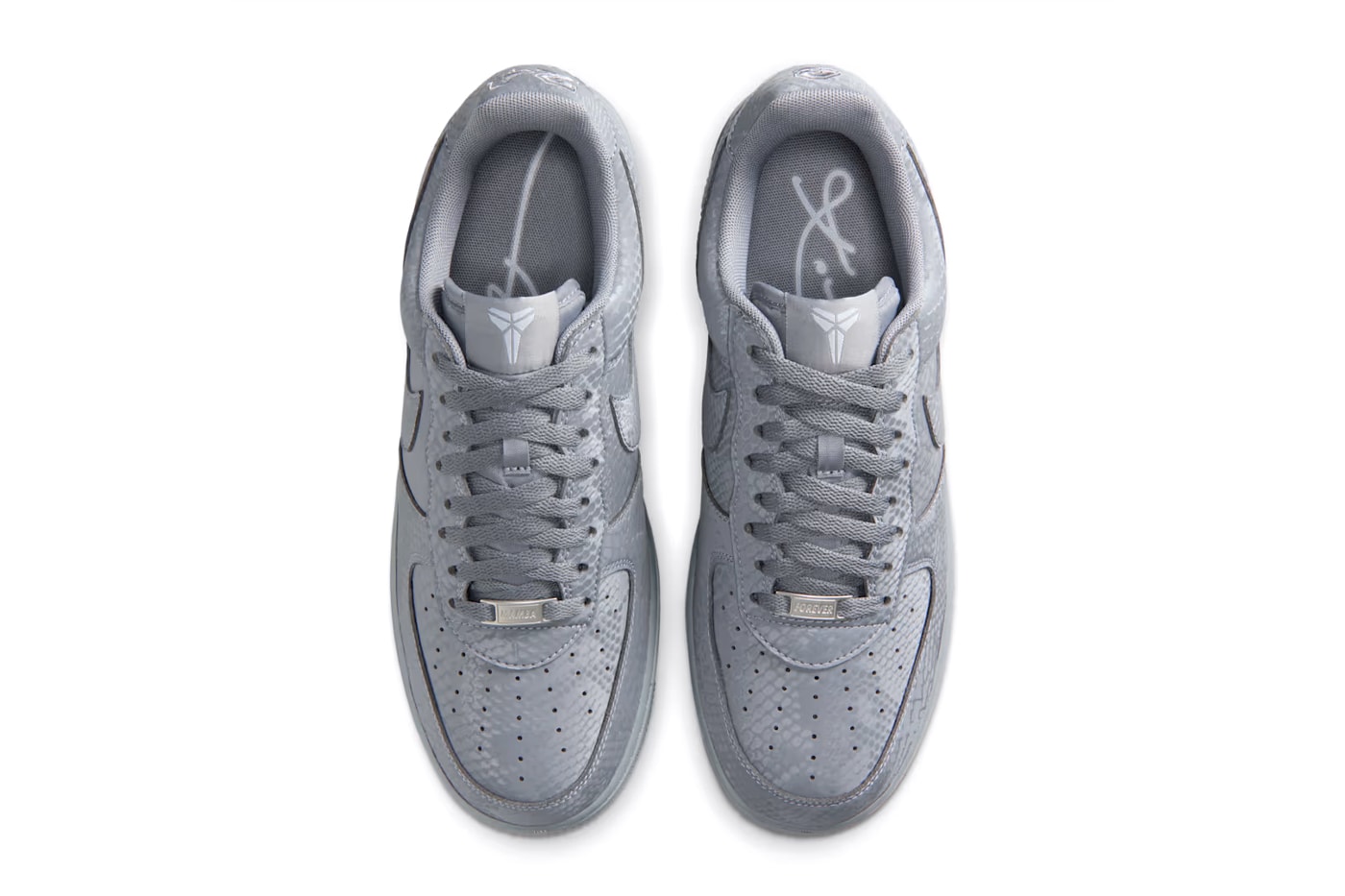 Kobe Bryant Nike Air Force 1 Low "Cool Grey" official look cool grey wolf grey IB0018-004