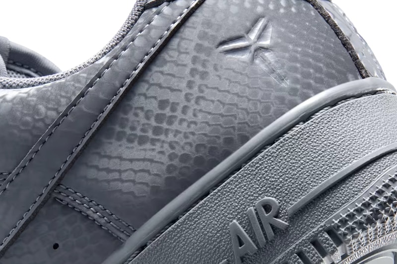 Kobe Bryant Nike Air Force 1 Low "Cool Grey" official look cool grey wolf grey IB0018-004