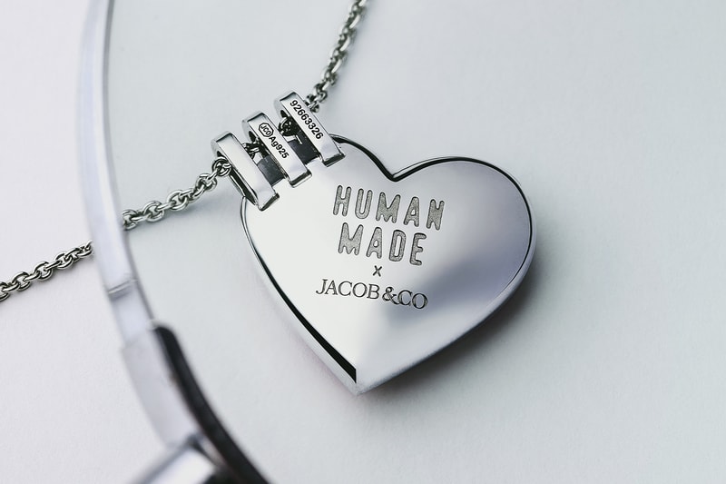 JOOPITER Unveils Limited-Edition Jacob & Co. x HUMAN MADE Heart Pendant jacob arabo nigo pharrell williams