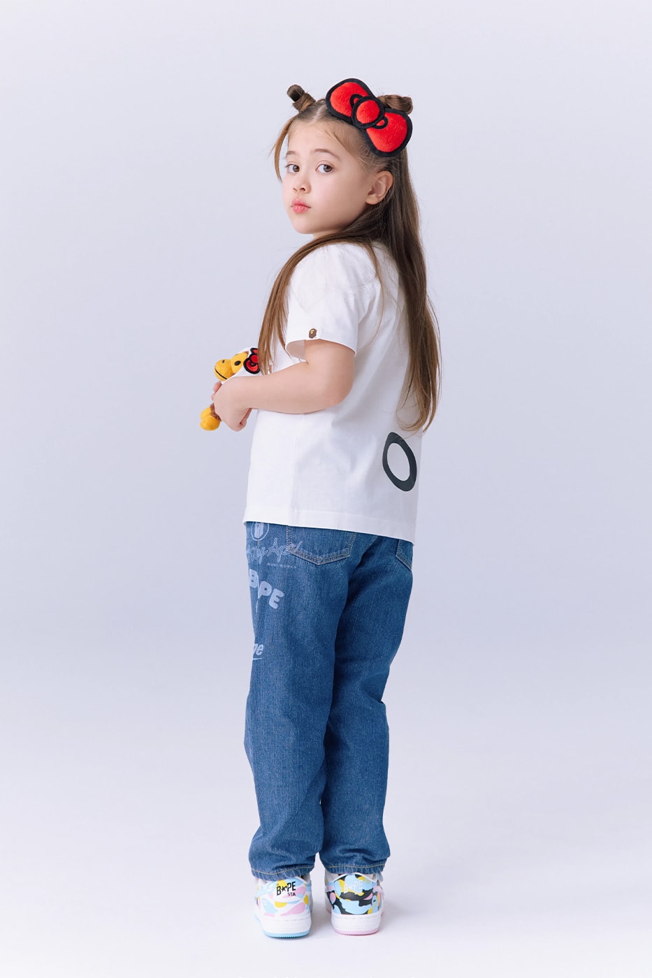 A BATHING APE and Sanrio Reunite for a Kuromi and Hello Kitty SS26 Collection abc camo clothes apparel