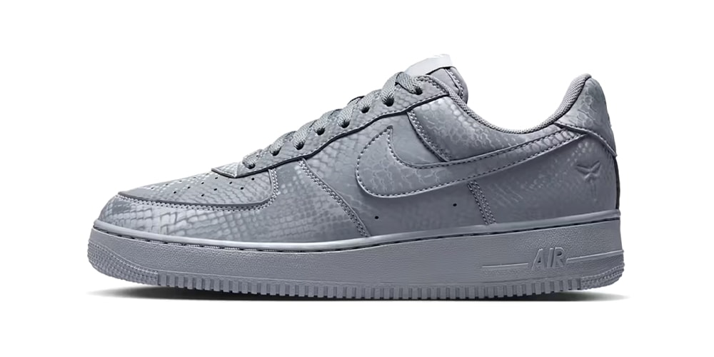 Official Look at the Kobe Bryant x Nike Air Force 1 Low "Cool Grey"